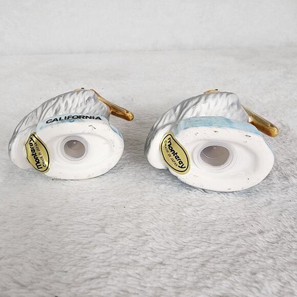 Vintage Pelican California Salt & Pepper Ceramic Shakers- Monterey Made in Japan - Picture 6 of 6